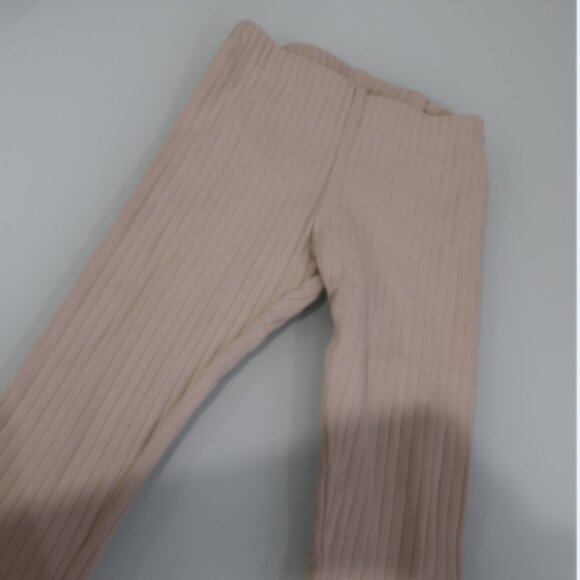 H and M ribbed tan ivory legging NWOT - Picture 1 of 1